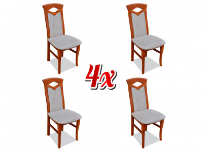 Stull Set Sessel Lehn Design Polster Stoff Textil Iess Wunn Zëmmer 4x Still Nei