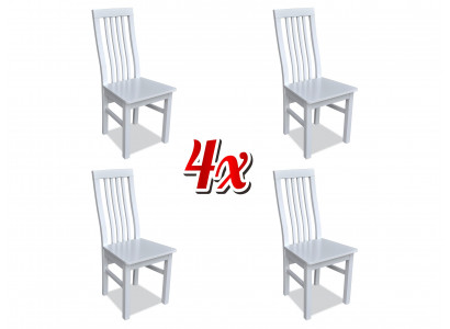 Set vun 4x Luxusdesign Massivholz Stiller fir d'Sitzveranda, Kichen oder Iesssall nei.