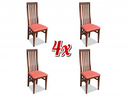 Fauteuil Polster Still Gastro Iesszëmmer Holz, Stoff Set 4xDesigner Still Lieder.