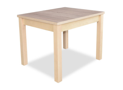 Stilvollen Iessdësch mat Holzplack an Beige Faarf Moderne Iesszëmmer