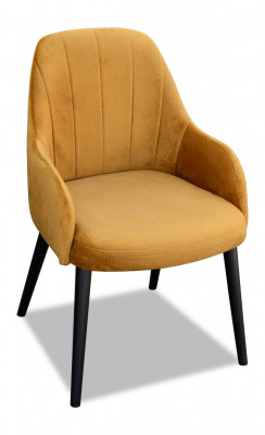 Design Textil Luxus Lehnstull Stull mat Armleun Esszëmmerstull Braun
