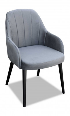 Design Textil Luxus Lehnstull Stull mat Armleun Esszëmmerstull Braun