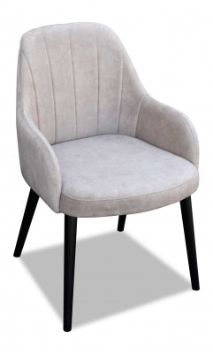 Design Textil Luxus Lehnstull Stull mat Armleun Esszëmmerstull Braun