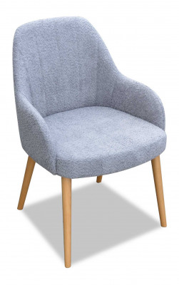Design Textil Luxus Lehnstull Stull mat Armleun Esszëmmerstull Braun