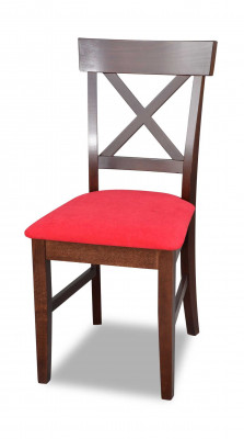 Klassesche Stull Schwaarz Holz Sëtz Polster Design Textil Modern Stil Nei