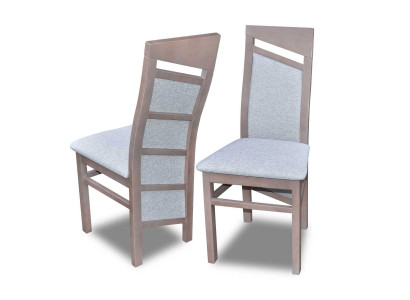Massivholz Stull Iesszëmmerstull Designer Textil Stull Stiller Iesszëmmerstiller K61 !
