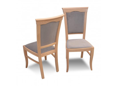Design 1x Stull Set Iesszëmmerstull Sesselen Gastro Holz Miwwelen Lehnstullen Kichen