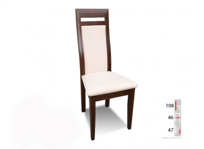 Massivholz Holz Stull Modern Designer Beige Iesszëmmerstull Laang Dekorativ