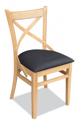 Stull Lehnstüllen Design Miwwelen Luxus Iesszëmmer Still Holz Textil Holzstull Nei!