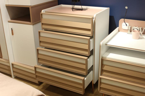 Modern Kommode mat 2 Tiräng Miwwelen Designer Sall Kannerzëmmer Nei