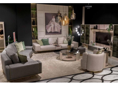 Sofagarnituren Wunnzëmmer 4+1+1 Set Sofagarnitur Modernen Design Miwwelen