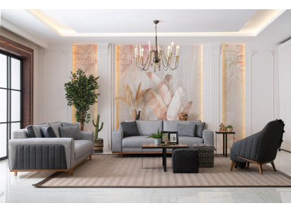 Luxus Sofagarnitur 3+2+1 Modern Couch Sofa Polster Design Lounge Miwwel