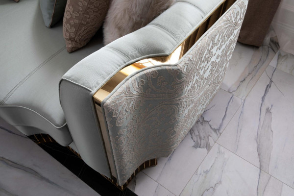 Türkiscouch Dräisëtzer Couchen Miwwelen Sofa Elegant Villa Ariichtung