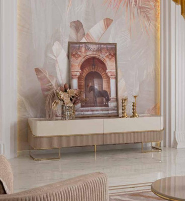 Klassesche Fernseherstänner Sideboard Kommode Wunnzëmmer Schief RTV TV