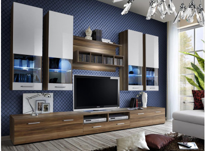 Luxus TV-Stänner Wunnzëmmer RTV Lowboard Designer Wandregal Modern Wunnwand