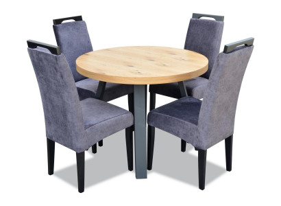 Iessdësch 4 x Still Iesszëmmer-Set Iessgrupp Modern Still Dësch Dëscher 5 Stéck.