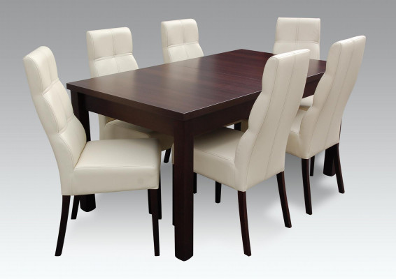 Iess-Garnitur Iessdësch 6 x Stull Set Set Garnitur Dësch Iessgrupp 7 Stéck Dëscher Nei