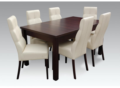 Iess-Garnitur Iessdësch 6 x Stull Set Set Garnitur Dësch Iessgrupp 7 Stéck Dëscher Nei