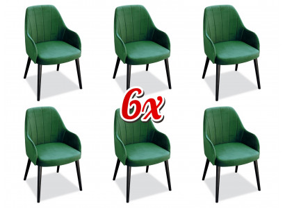 Iesszëmmer Stull Still Sëtz Massiv Modern Holz Fauteuil Set 6x Luxus Restaurant