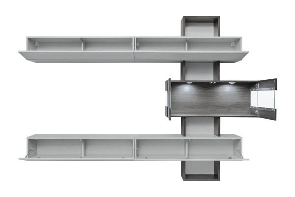 Wunnzëmmer Komplett Miwwelen RTV Lowboard Wunnwand Holz Designer Ariichtung