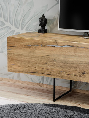 Wunnwand Designer Wunnzëmmer Set Lowboard Wandregal TV-Stänner Nei Miwwelen