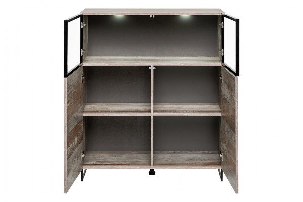 Vitrin Modern Stil Wunnzëmmer Design Ariichtung Holz Schaf Nei Miwwelen