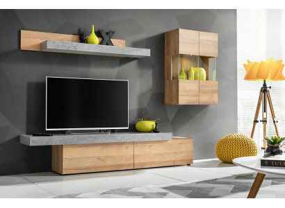 Wunnzëmmer Wunnwand Modern Designer TV-Stänner Mauerzockel Neien