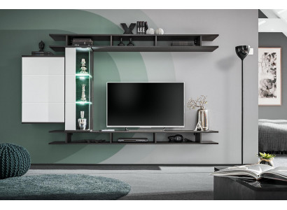 Modern Wunnwand Gro Designer Livingraum Miwwelen Holz Wandschaf