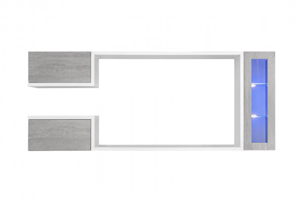 Wunnwand Garnitur Designer Miwwel Schaf Modern Holz Regaler Nei