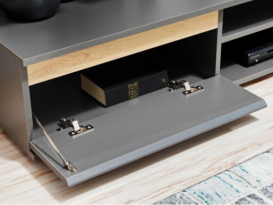 Luxus Wunnwand TV-Ständer Holz Designer Wunnzëmmer Gro Miwwel Wandsschaf