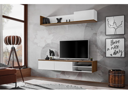Wunnwand Wandregal Modernen Design TV-Stänner Wunnzëmmer Ariichtung Nei