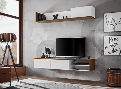 Wunnwand Wandregal Modernen Design TV-Stänner Wunnzëmmer Ariichtung Nei