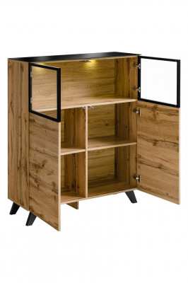 Vitrinn Wohnzimmer Miwwel Schaf Holz Ariichtung Luxus Modernen Design