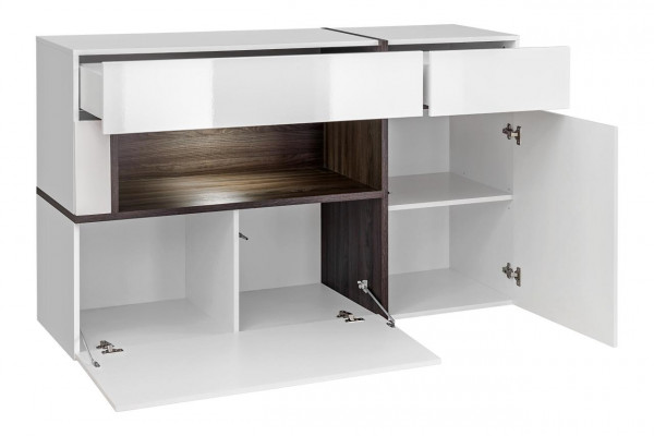 Kommode Designer Modern Wunnzëmmer Luxus Holzkommode Wäiss Miwwelen
