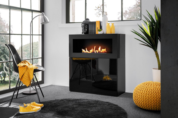 Komod mat agebautem Kamäin Modern Designer Schalazëm Wunnzëmmer