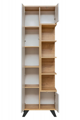 Wäiss Bicherregal Wunnzëmmer Luxus Bicherschaf Miwwelen Regal Holz Design