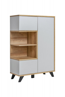 Wunnzëmmer Bicherregal Holz Büroarmoire Regal Luxus Holz Miwweldesign