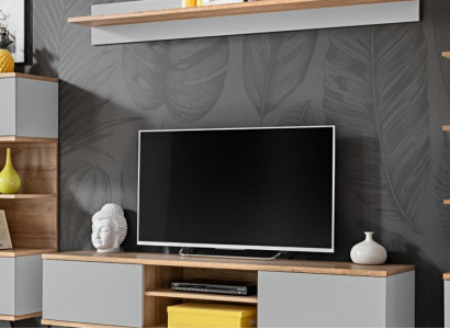 Wunnzëmmer Luxus Garnitur TV-Ständer Modern Regal Miwwelen Holz Designer