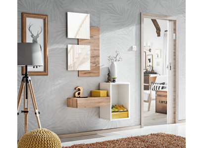Design-Set 4-teileg Ariichtung Diele Moderne Design Wandregal Nei Miwwelen