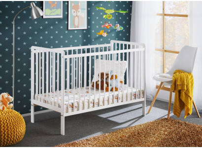 Kandbett Schlofkummer Kannermébel Designer wäiss Miwwelen Nei