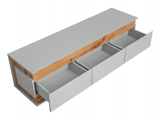 Luxus Wäiss TV Stänner Wunnzëmmer Modernen Design Neit Holz Miwwel Lowboard