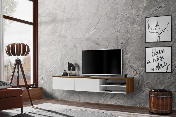 Designer Luxus TV-Ständer Wunnzëmmer Holz Lowboard Modern Nei Miwwelen