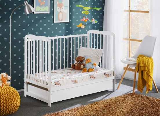 Modern Mëbeldesigner Kannerbetter Bett wäiss Kannerzëmmer nei Ariichtung