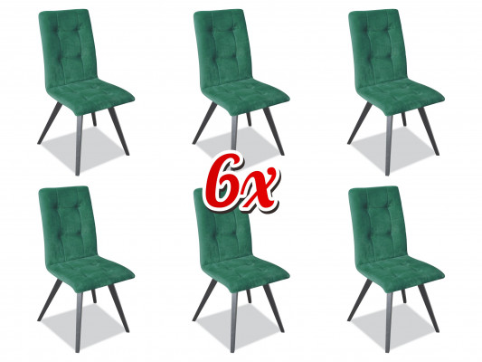 Grupp Sesselen Italienesch Luxus Miwwelen Garnitur Iesssall Stull Set 6x Still