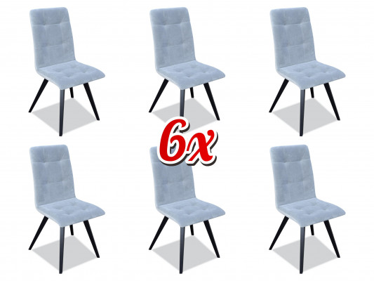 Grupp Sesselen Italienesch Luxus Miwwelen Garnitur Iesssall Stull Set 6x Still