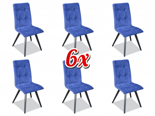 Grupp Sesselen Italienesch Luxus Miwwelen Garnitur Iesssall Stull Set 6x Still