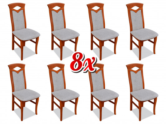 Iesszëmmerstull Holz Polster Still Gastro Iesszëmmer 8x Massivholz Fauteuil Miwwelen