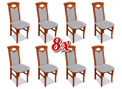 Iesszëmmerstull Holz Polster Still Gastro Iesszëmmer 8x Massivholz Fauteuil Miwwelen