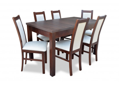 Luxus Iessdësch 6 Stiller Iesszëmmer Set Iessgrupp Klassesch Dësch 7tlg Set Stull