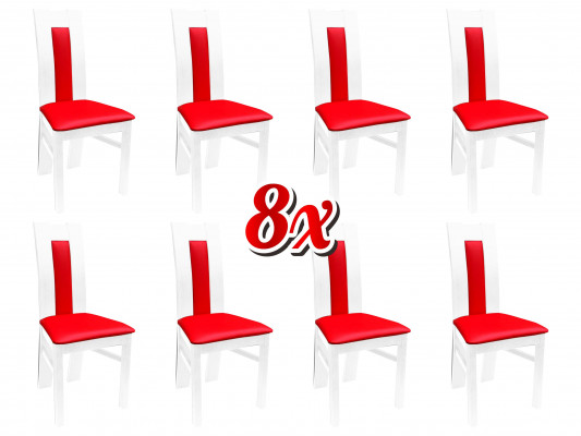 Stull 8x Iesszëmmer Polsterstull Lounge Textil Fauteuil Set Nei Kichen Still Sëtz
